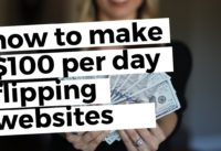 How to Make $100/Day Flipping Websites (Plus, My First Flip!)