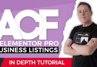 Advanced Custom Fields Pro & Elementor Pro – Business Listing Website