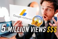 How MUCH $$$ MONEY I Made From 5 MILLION VIEWS (Google Adsense)