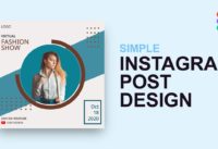 Simple Instagram Post Design #2 – Social Media Design – Figma Tutorial